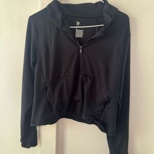 All In Motion Black Half Zip Pullover Hoodie Women’s XL Activewear Workouts